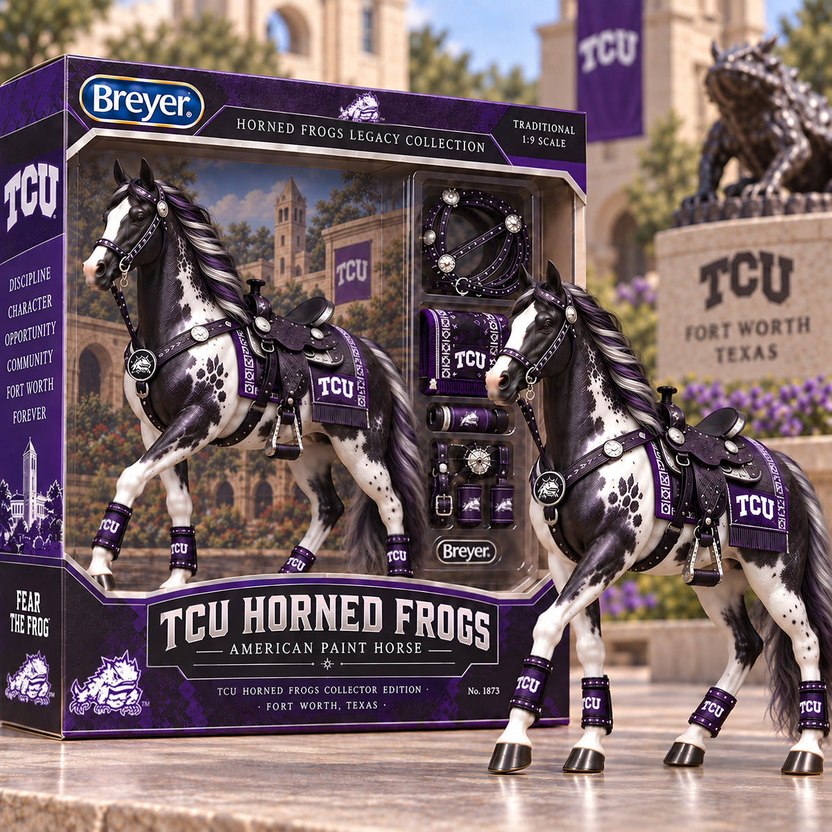 Premium TCU Heritage Horse Collectible Set PDL