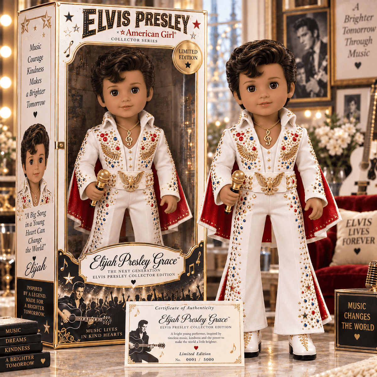 Premium ELV Commemorative Collector Doll NTNA