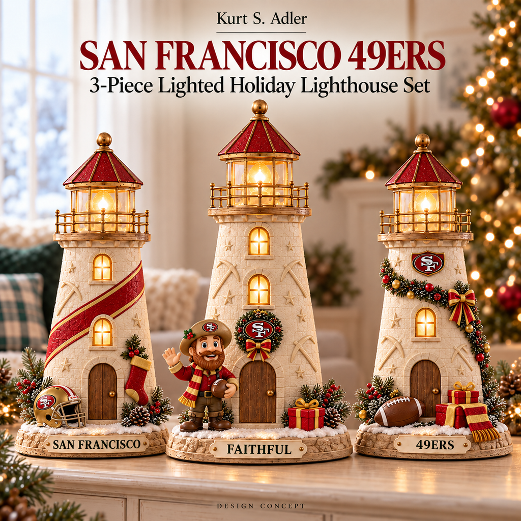 SF49 Premium Holiday Lighthouse Trio TMH