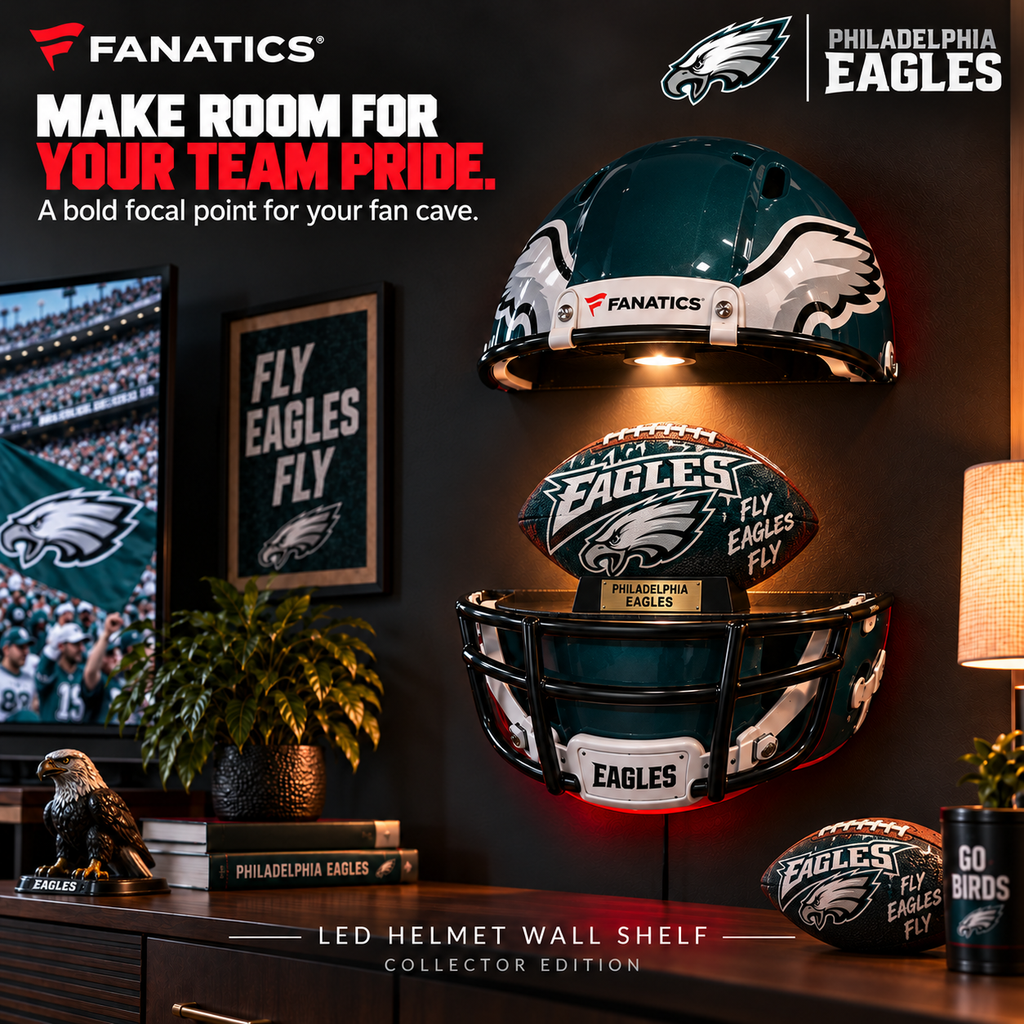 PLDE Premium LED Helmet Wall Shelf NTNA