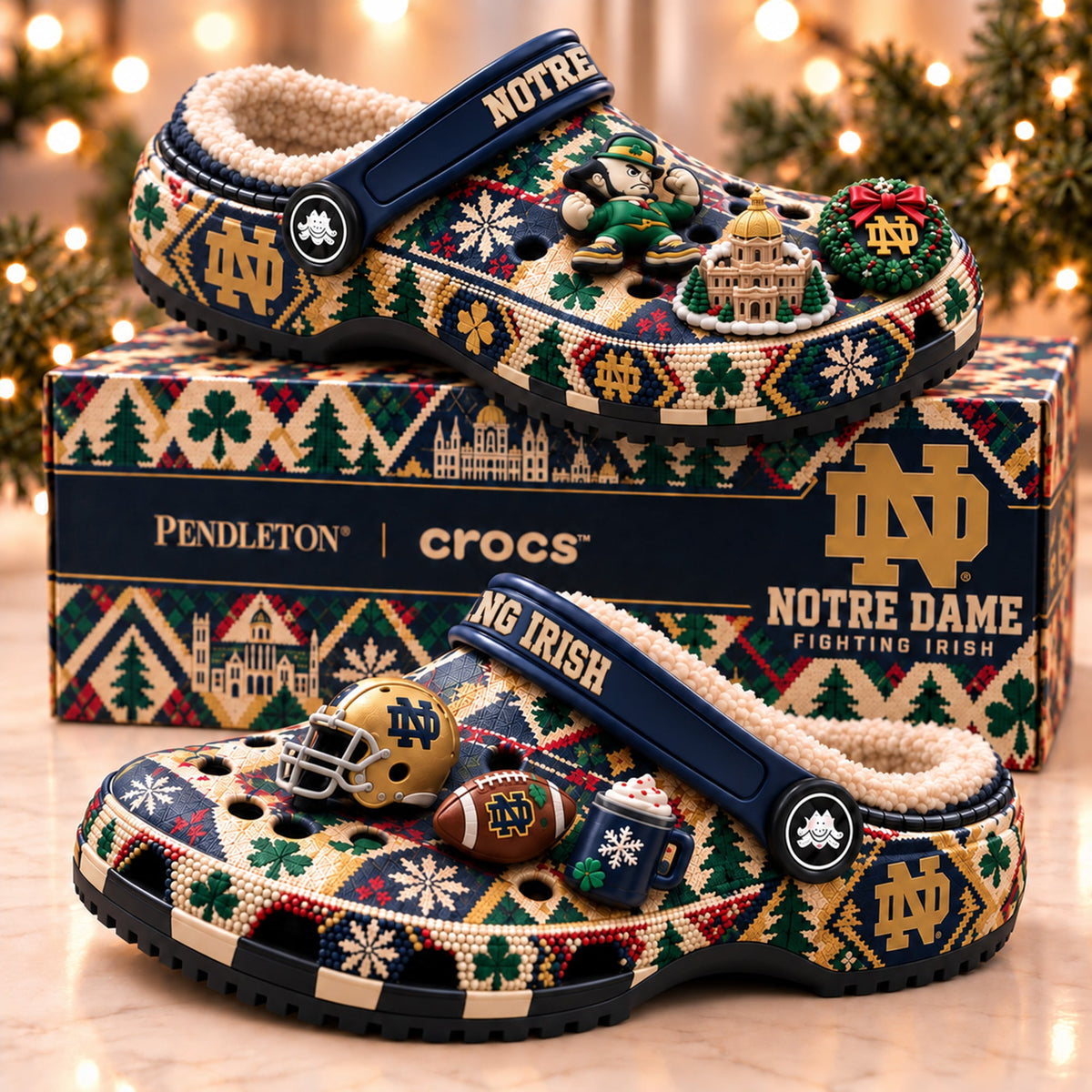 NDFI Premium Fleece-Lined Crocs Clogs NTTB