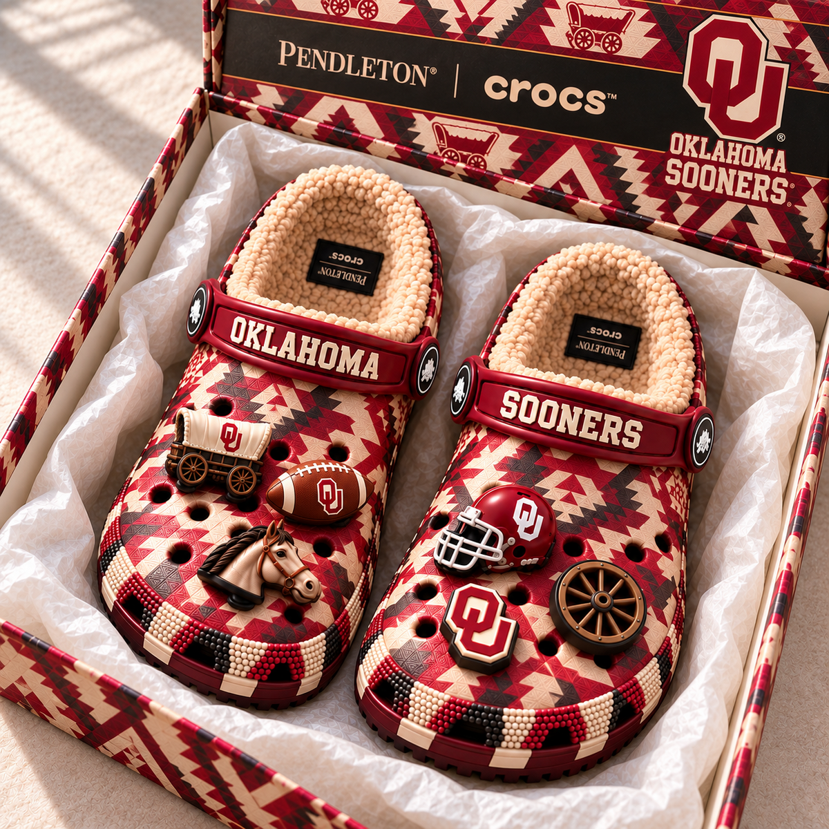 OSN Premium Fleece-Lined Crocs Clogs NTTB