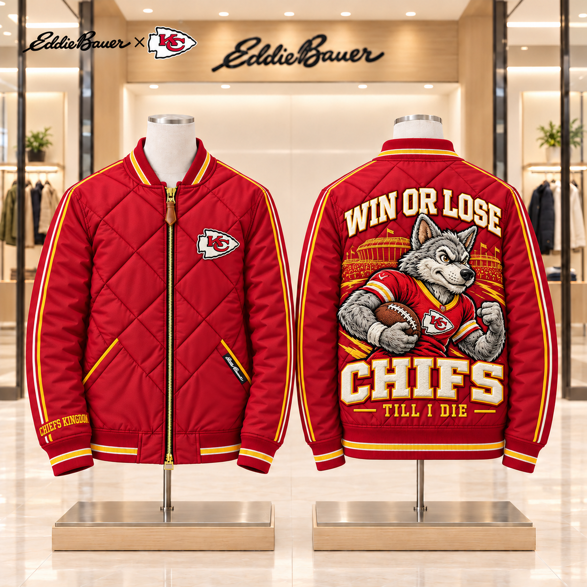 KCC Premium Classic Quilted Bomber Jacket TMH