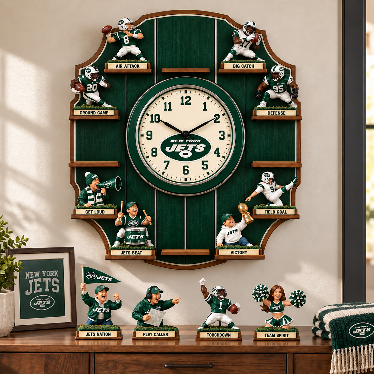 NYJ Premium Mascot Sculpture Clock Collection PTKL