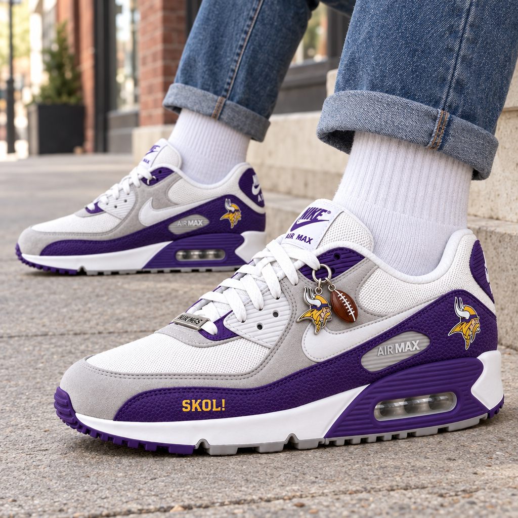 Minnesota Vikings Premium Low-Top Sneakers