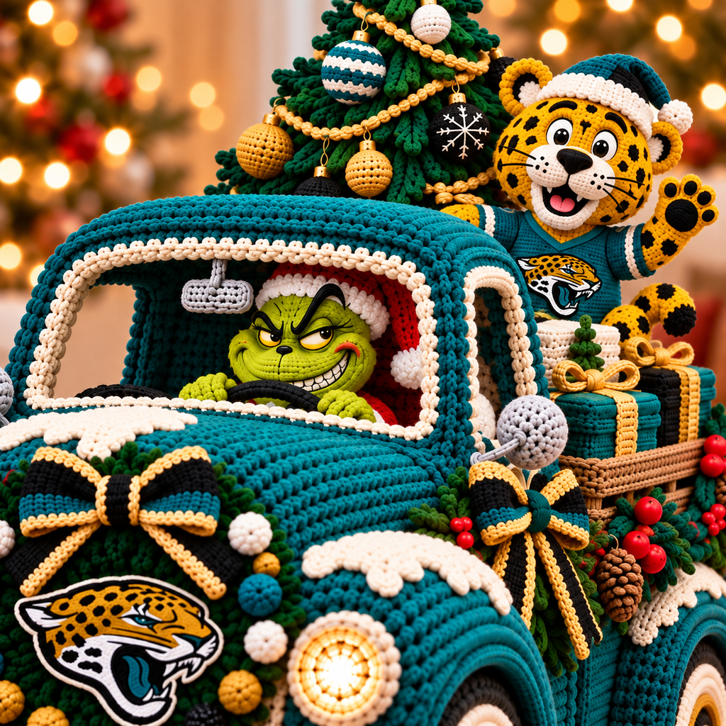 JSVJ Cozy Christmas Holiday Truck Decor PNPA
