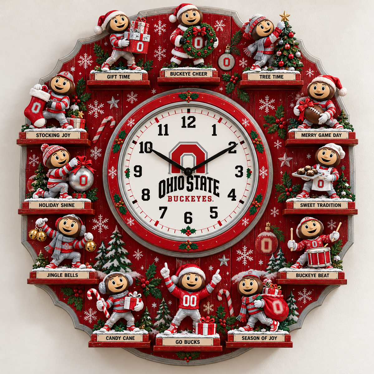OSB Premium Christmas Sculpture Clock Collection PTKL