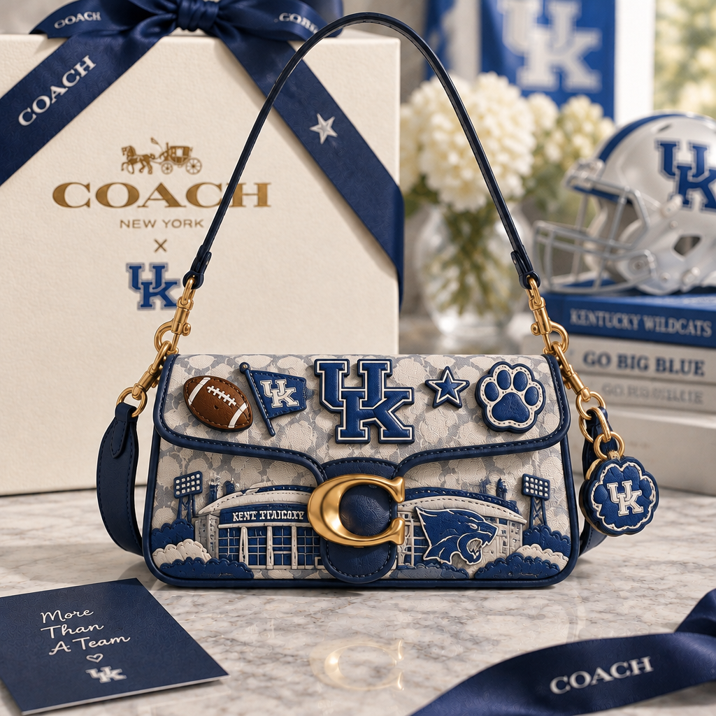 Kentucky Wildcats Coach Shoulder Cross With Charm