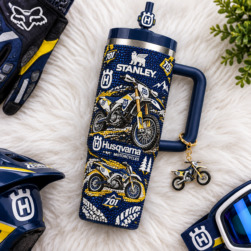 Husqvarna Motorcycles 40oz Tumbler With Handle TTNL